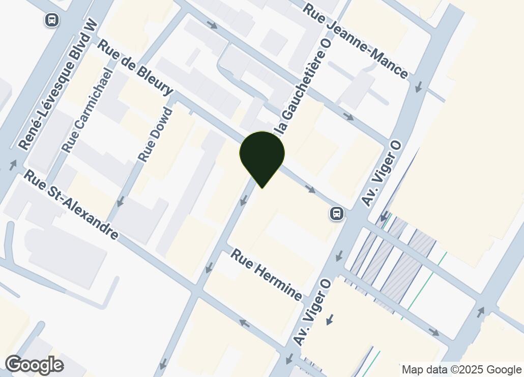 Map showing location at 45.5040468, -73.5627493