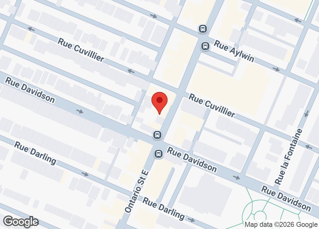 Map showing location at 45.5433507, -73.5460926