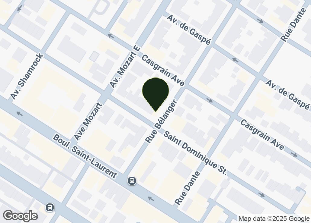 Map showing location at 45.5339346, -73.6142237