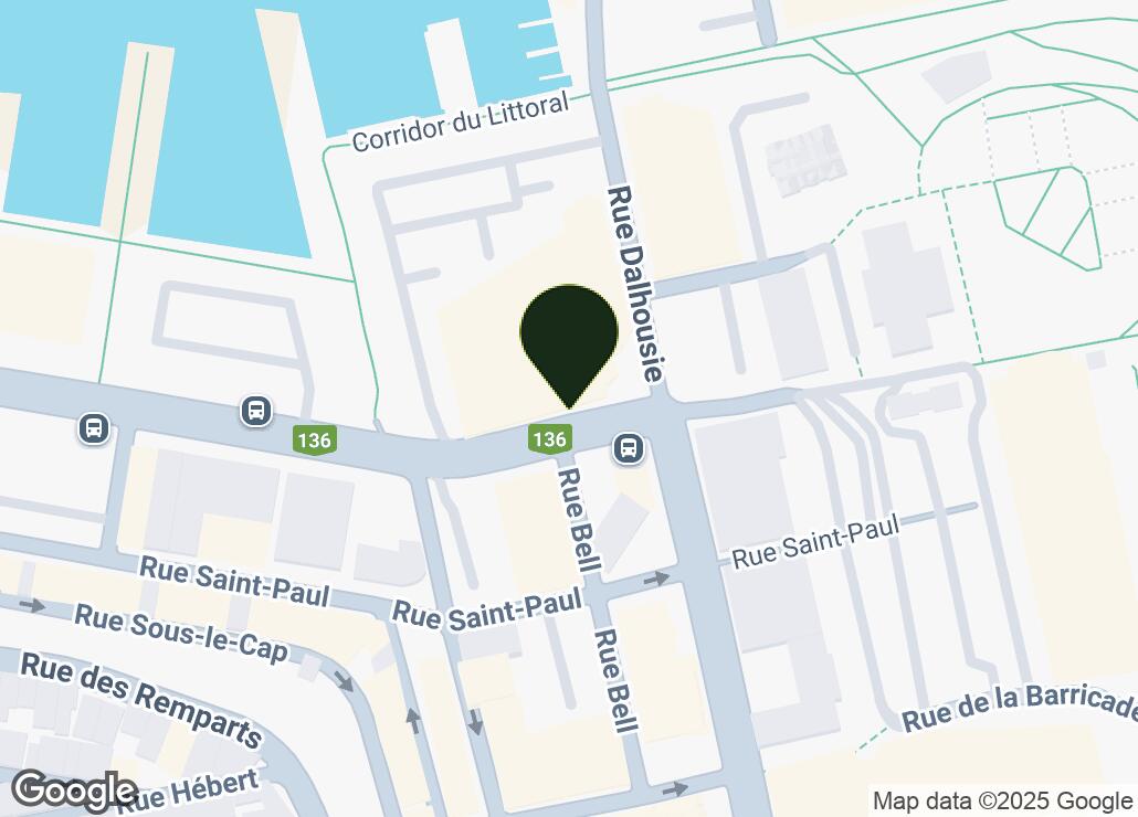 Map showing location at 46.816934, -71.2028549