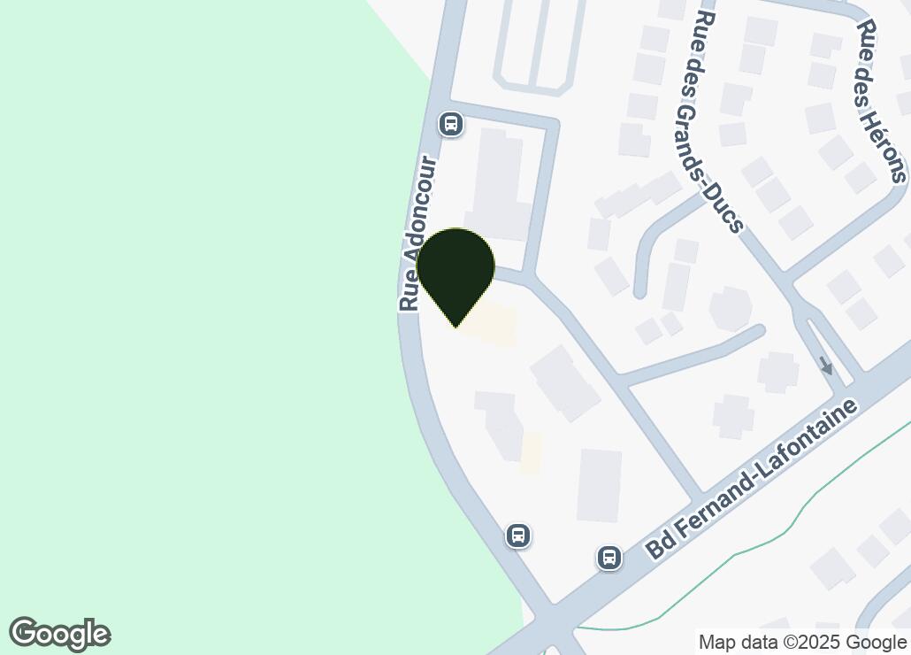 Map showing location at 45.5522706, -73.4845611