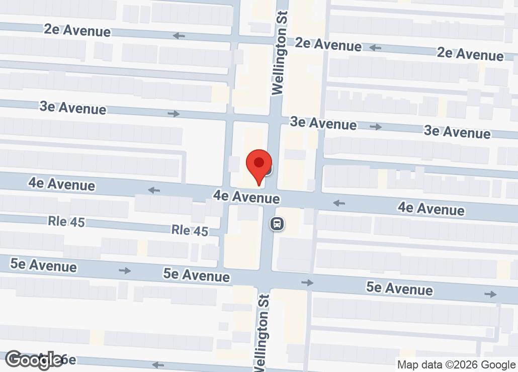 Map showing location at 45.4567746, -73.5676891