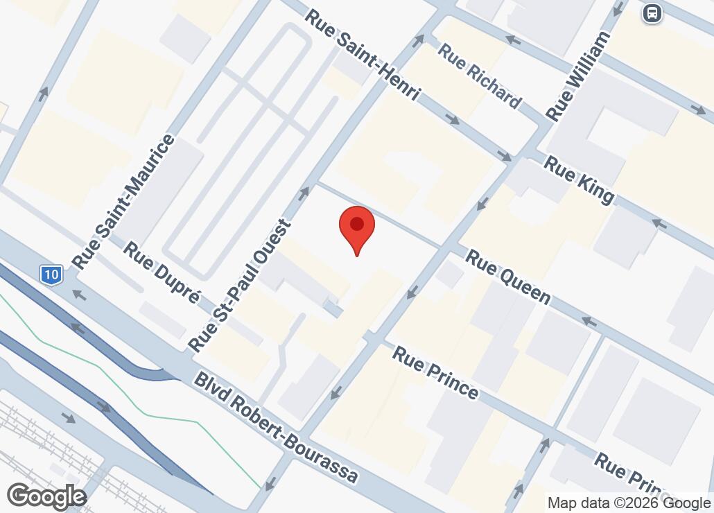 Map showing location at 45.4984059, -73.5582925