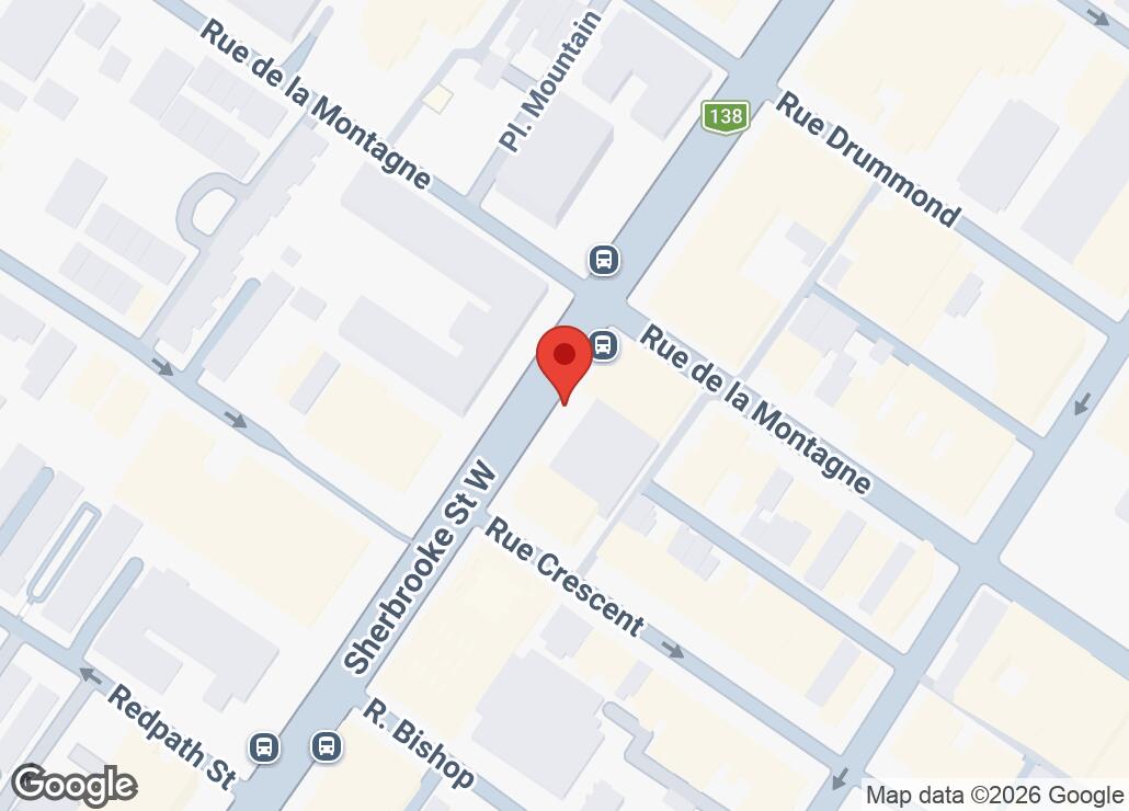 Map showing location at 45.4993043, -73.5788931