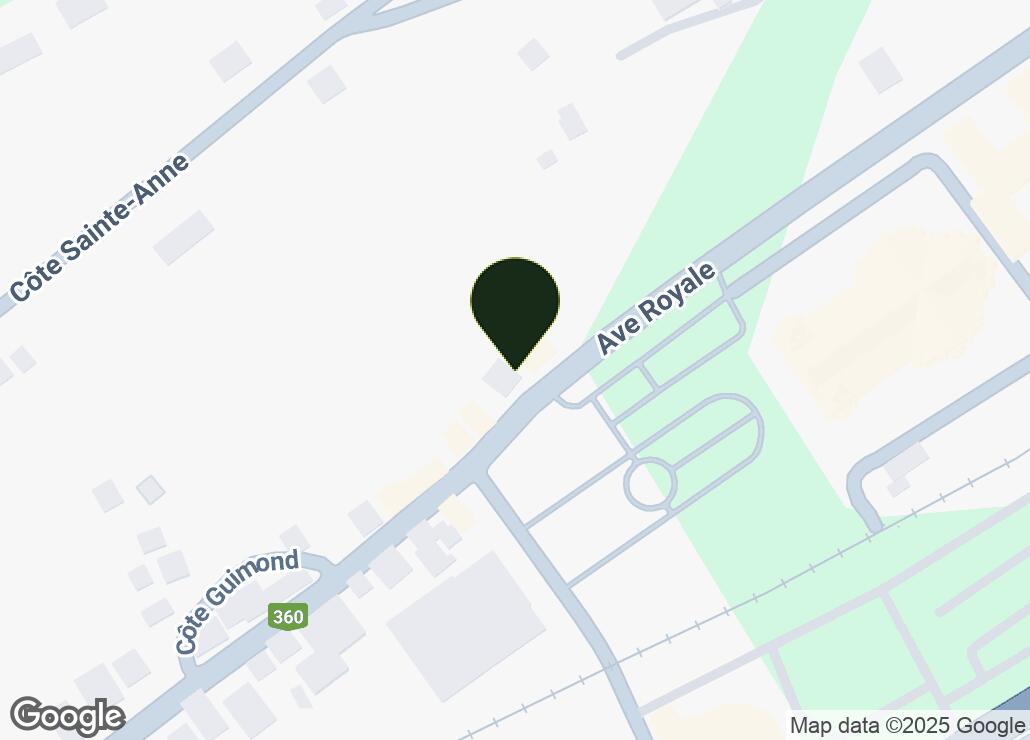 Map showing location at 47.0238994, -70.9303076
