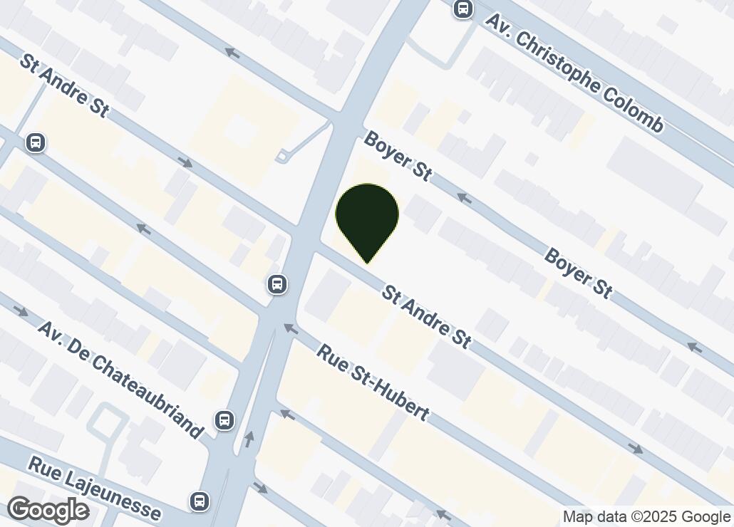 Map showing location at 45.5409465, -73.6125033