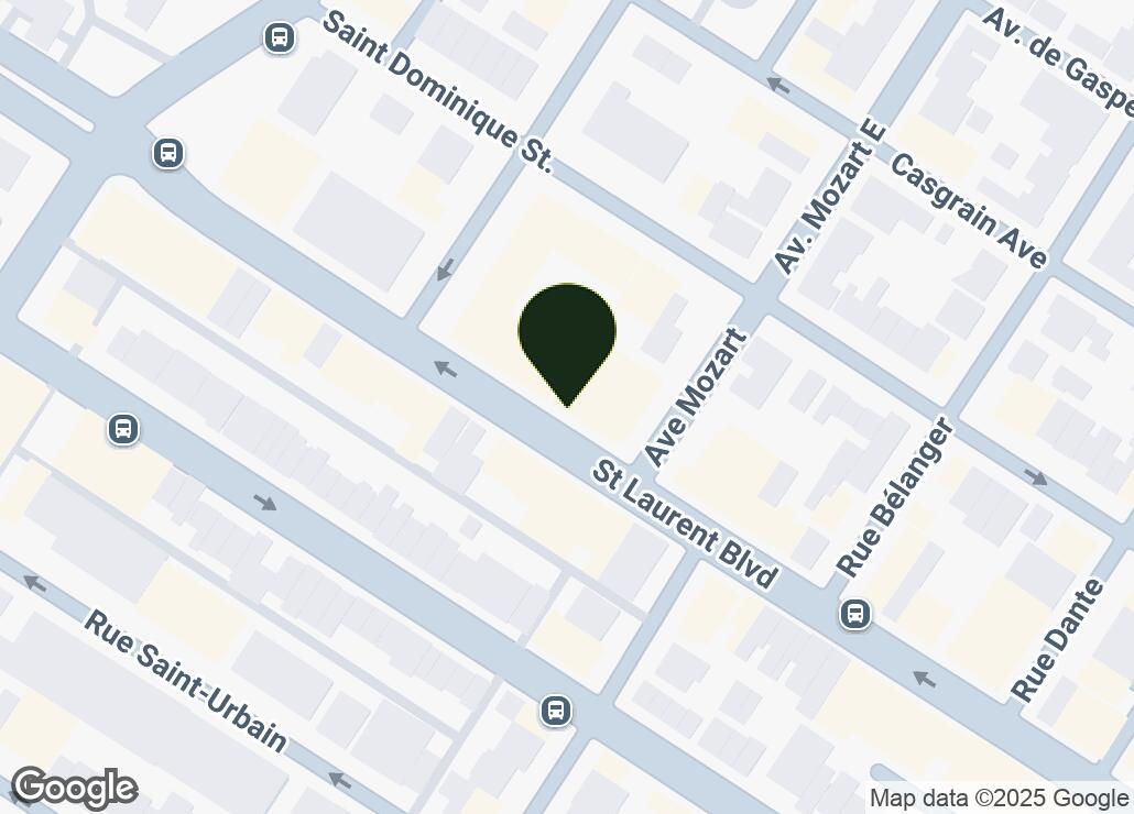 Map showing location at 45.5337781, -73.6160515