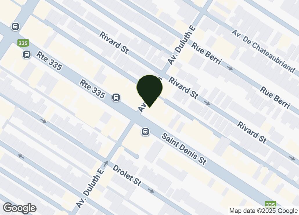 Map showing location at 45.5208826, -73.5756215