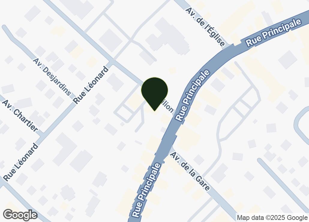Map showing location at 45.8949604, -74.1578429