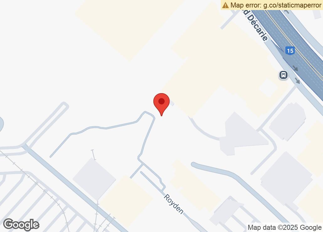 Map showing location at 45.4995236, -73.6646504