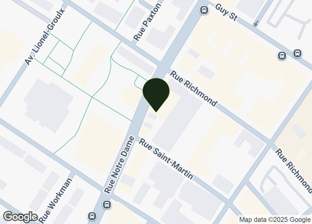 Map showing location at 45.4886849, -73.5680932