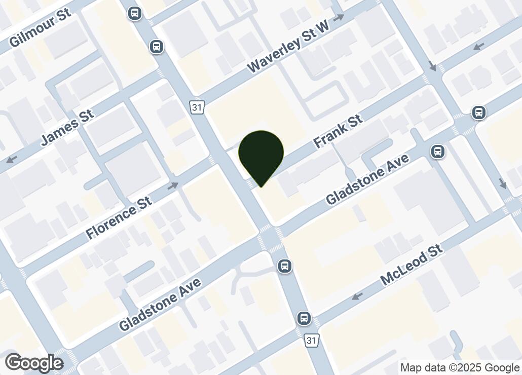 Map showing location at 45.4125349, -75.6937159