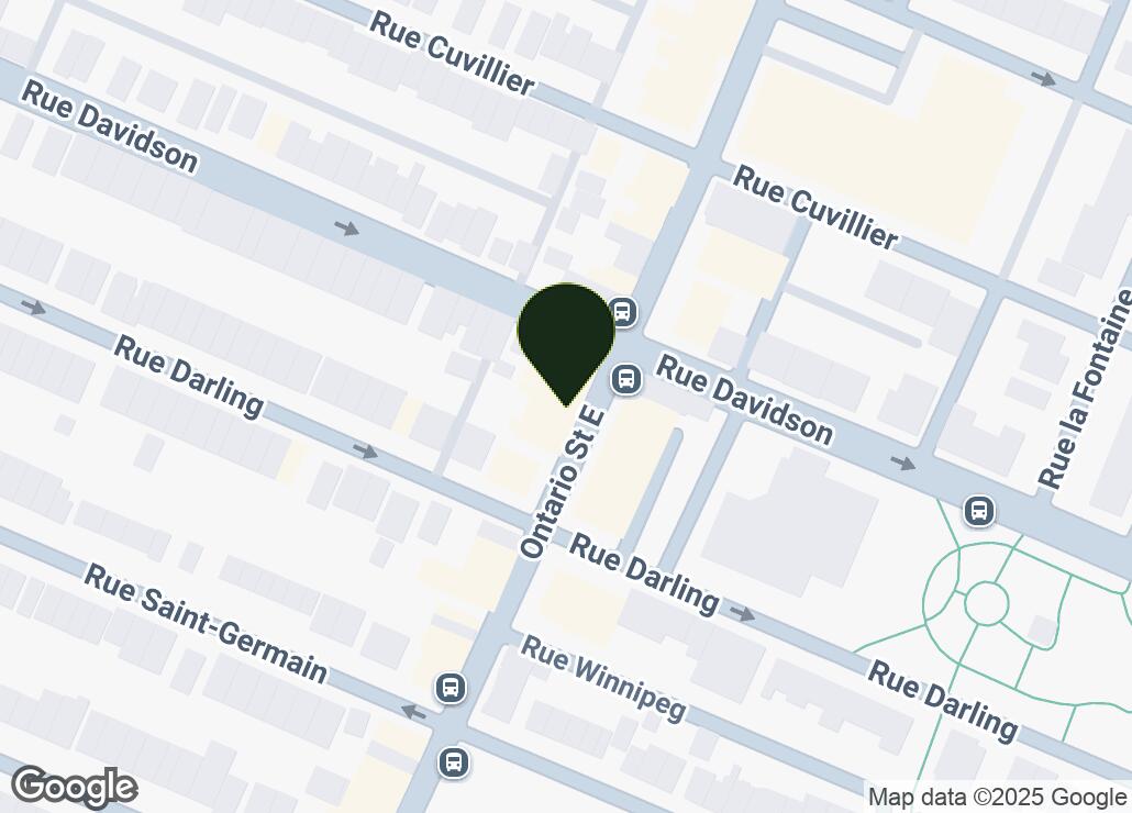 Map showing location at 45.5427729, -73.546401