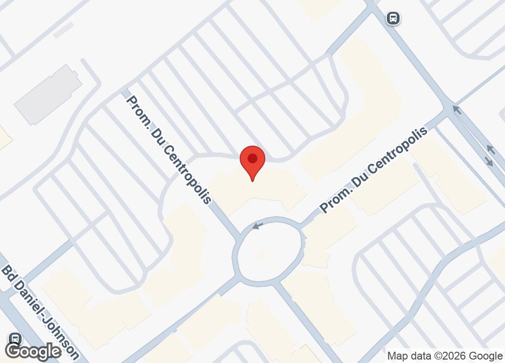 Map showing location at 45.5621564, -73.7460071