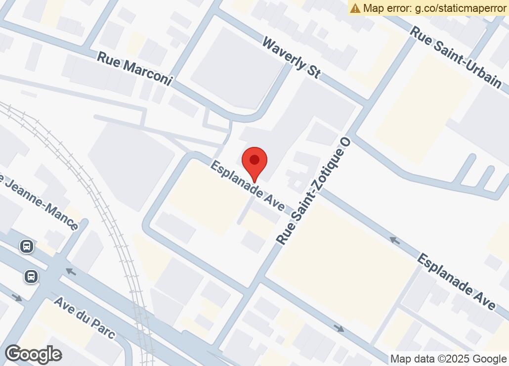 Map showing location at 45.529872, -73.6157319