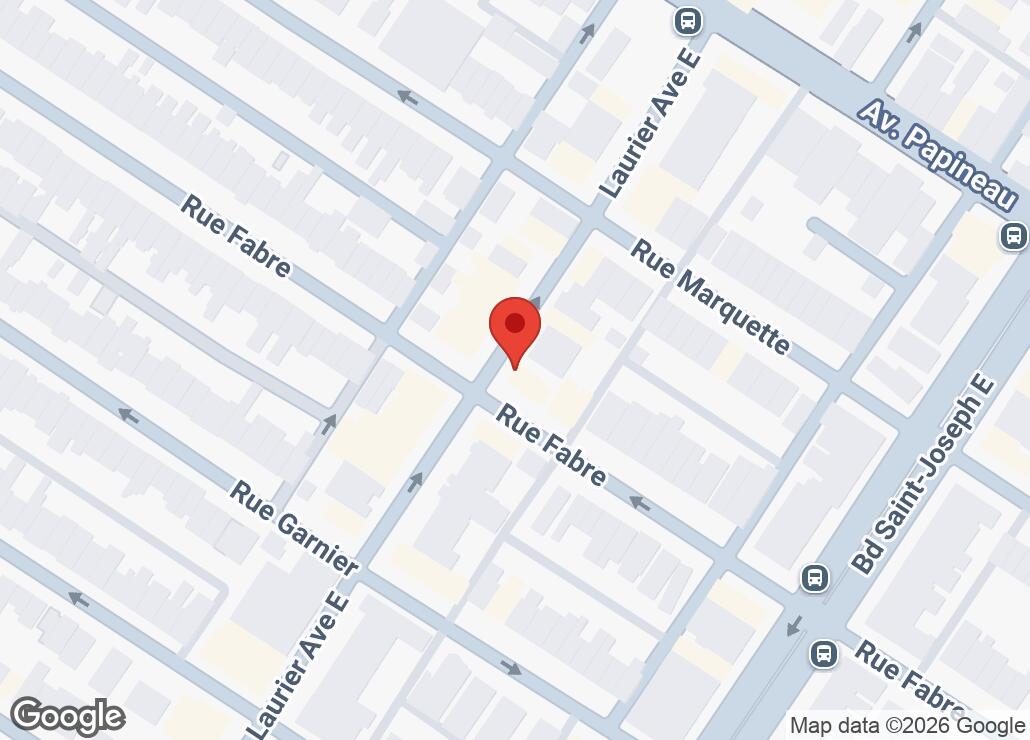 Map showing location at 45.5347391, -73.5824568