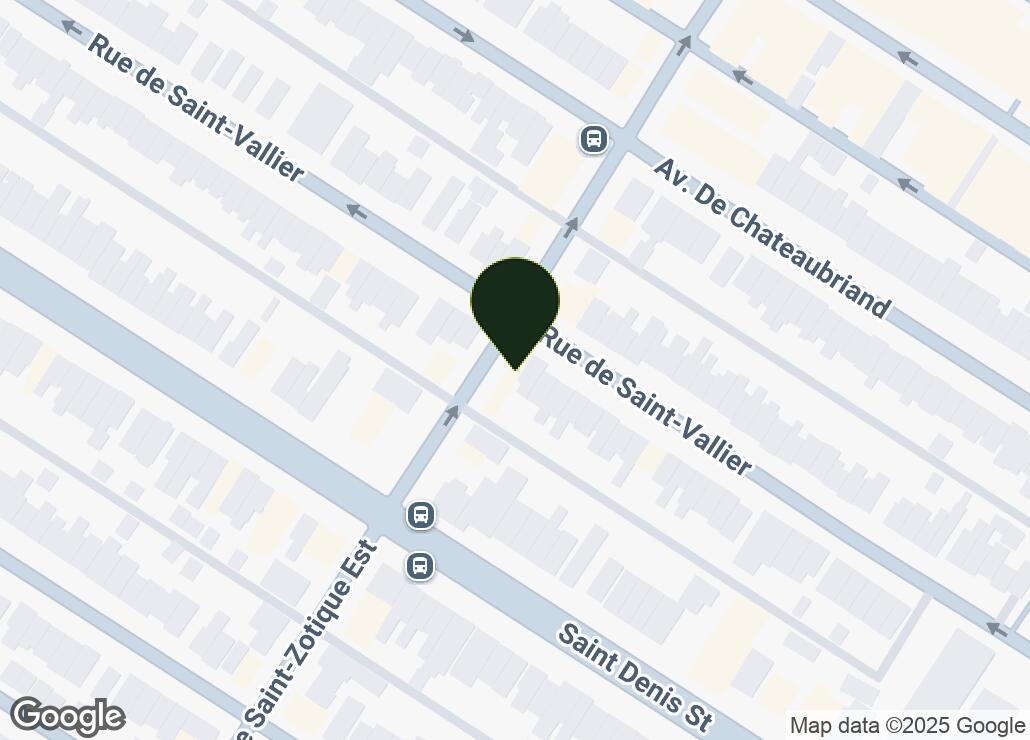 Map showing location at 45.5361236, -73.6077774