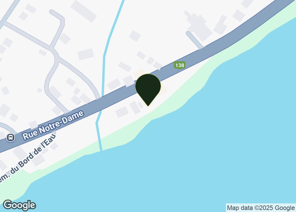 Map showing location at 45.825708, -73.3568599
