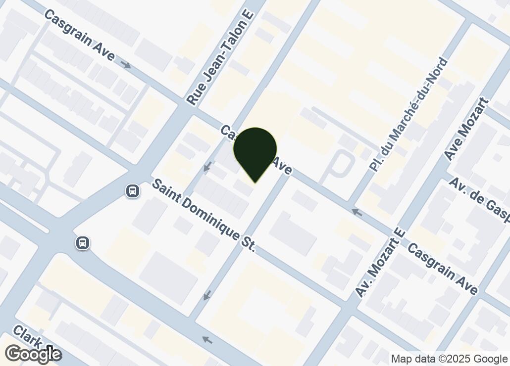 Map showing location at 45.535105, -73.6161219