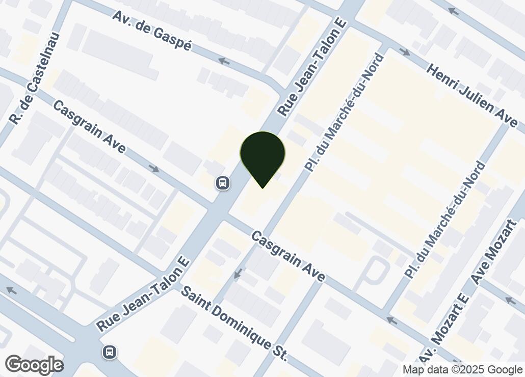 Map showing location at 45.5358548, -73.6163803