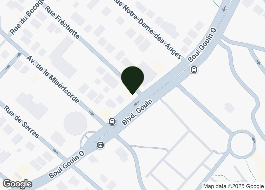 Map showing location at 45.5338294, -73.7171631