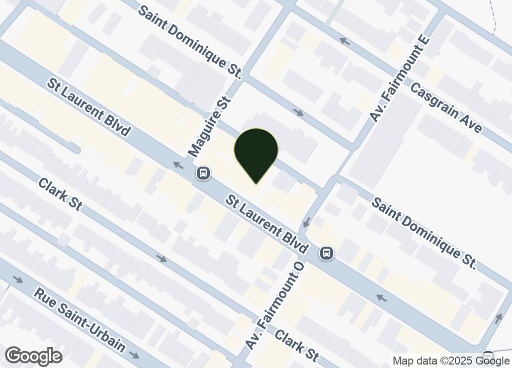 Map showing location at 45.5243401, -73.5951136