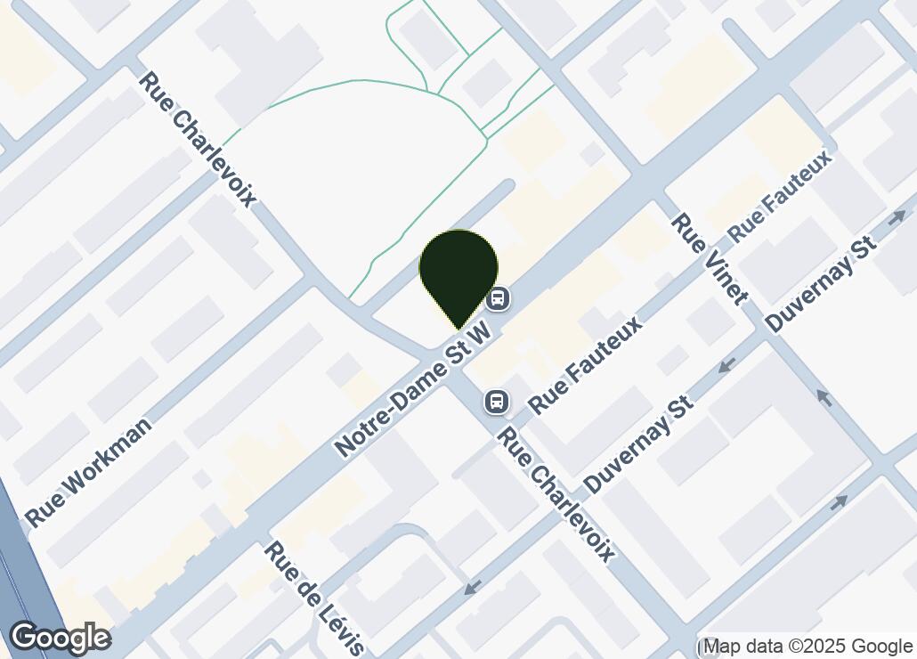 Map showing location at 45.4827889, -73.5755712