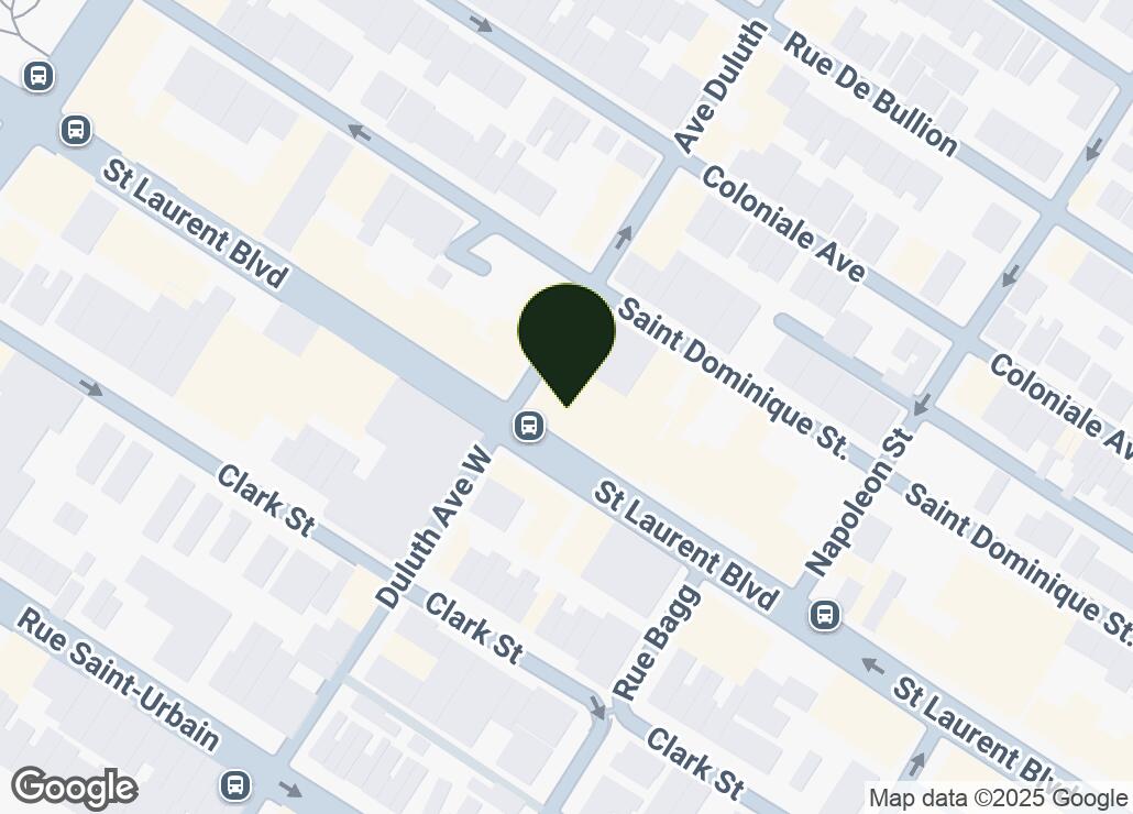 Map showing location at 45.5170266, -73.5790839