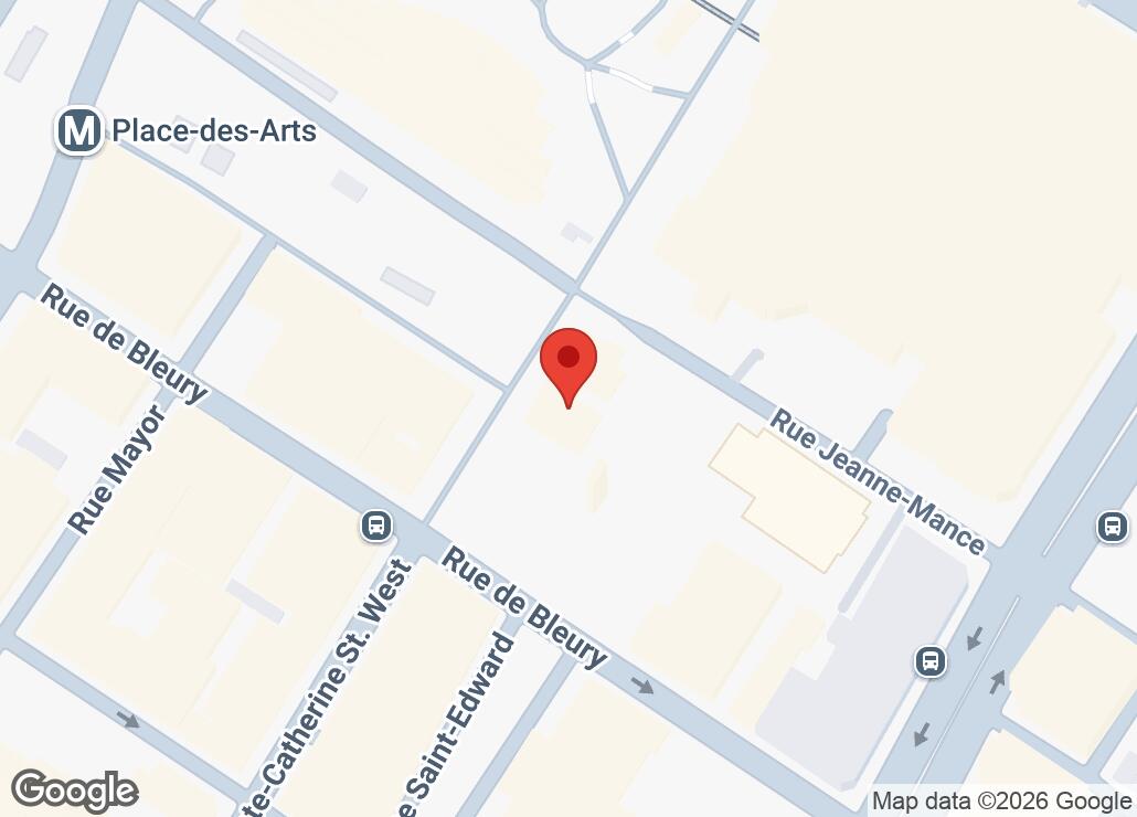 Map showing location at 45.5067338, -73.5662172