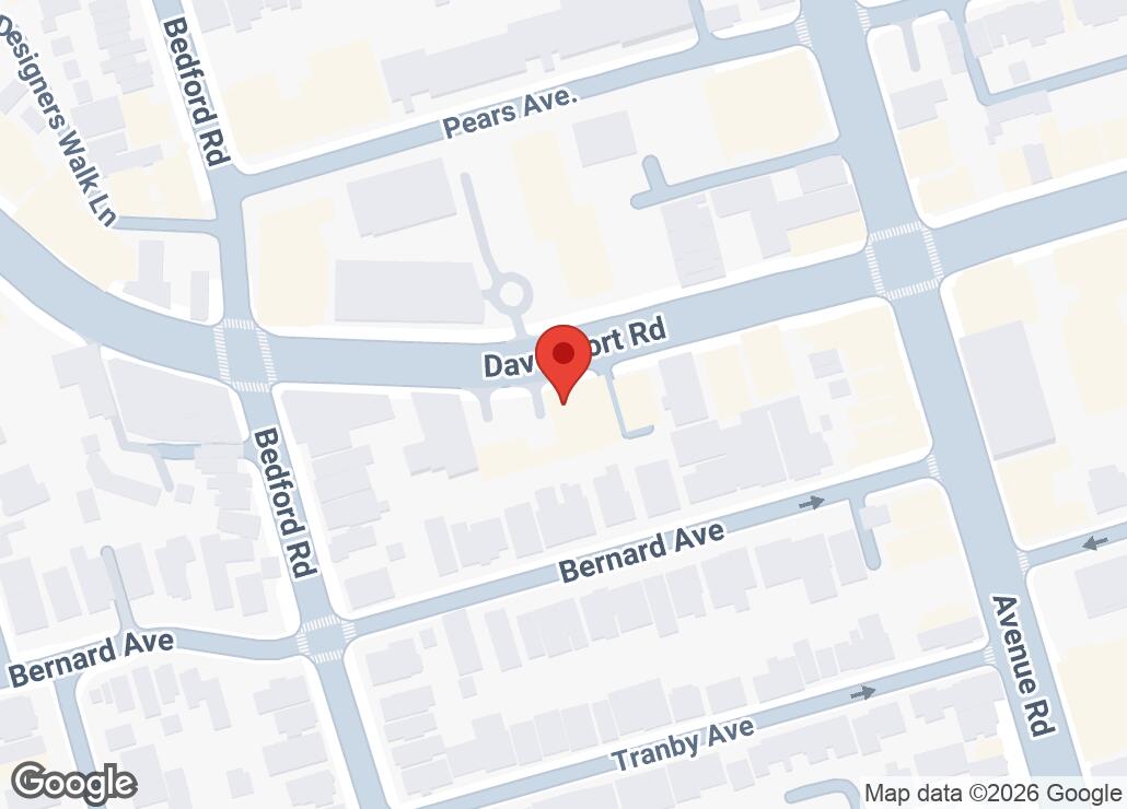 Map showing location at 43.6742015, -79.3982462