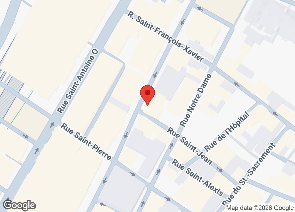 Map showing location at 45.5033887, -73.5586477