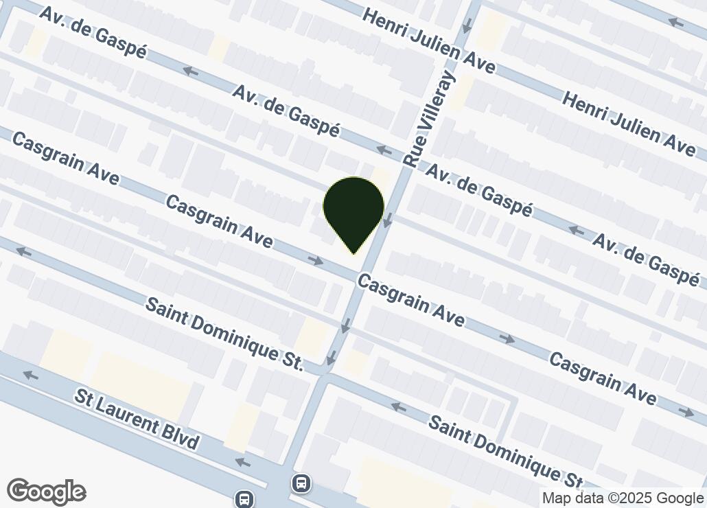 Map showing location at 45.5384181, -73.6245508