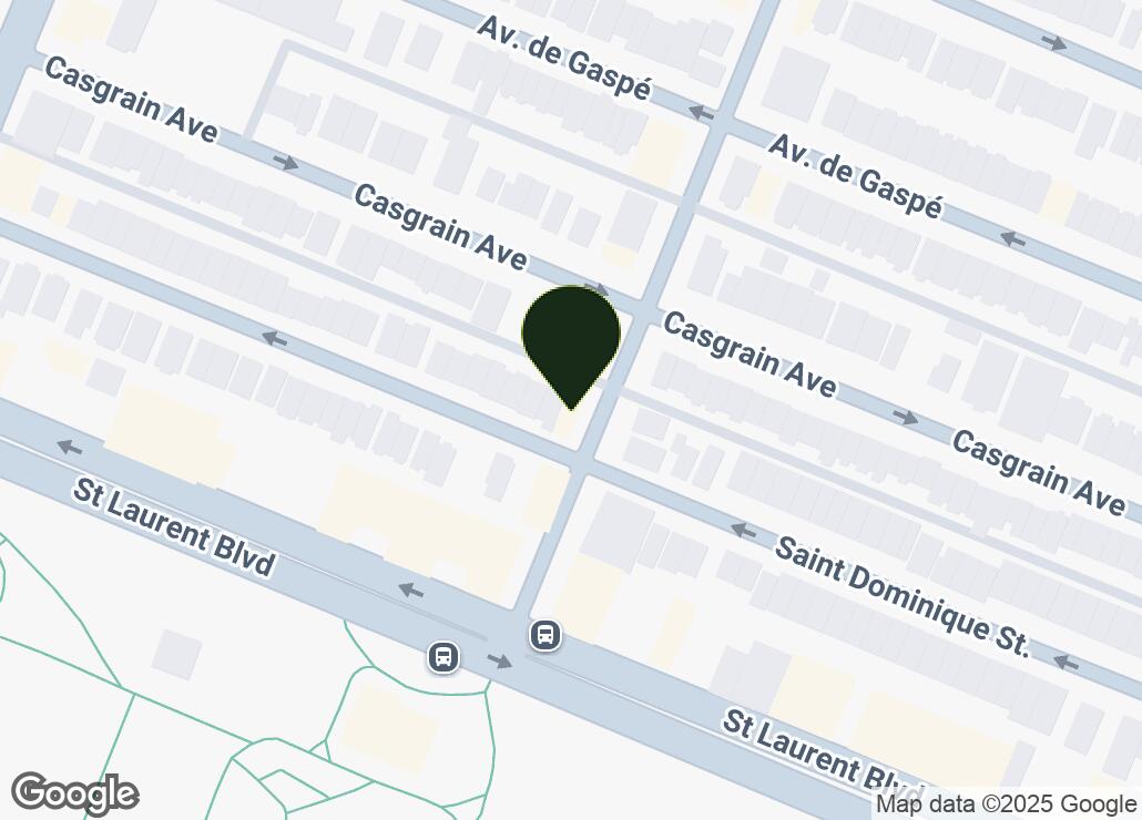 Map showing location at 45.5388361, -73.6279644