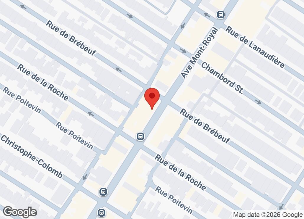 Map showing location at 45.529184, -73.5783108