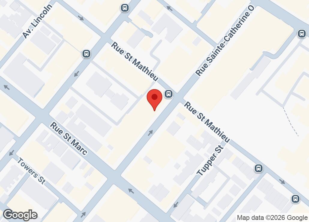 Map showing location at 45.4936521, -73.5797024