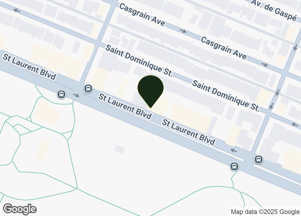 Map showing location at 45.5378241, -73.6269441