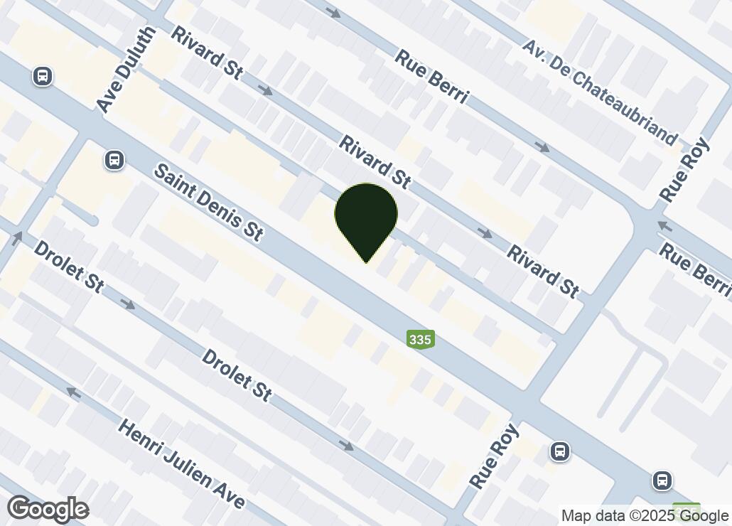 Map showing location at 45.5200224, -73.5738012