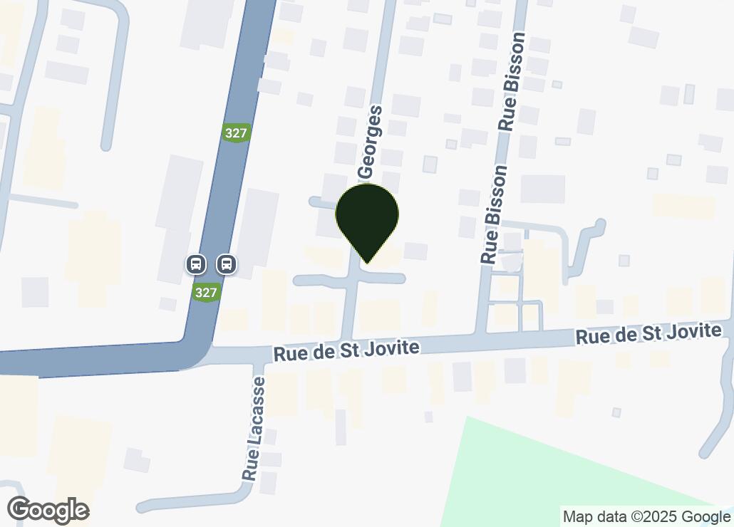 Map showing location at 46.11904, -74.591691