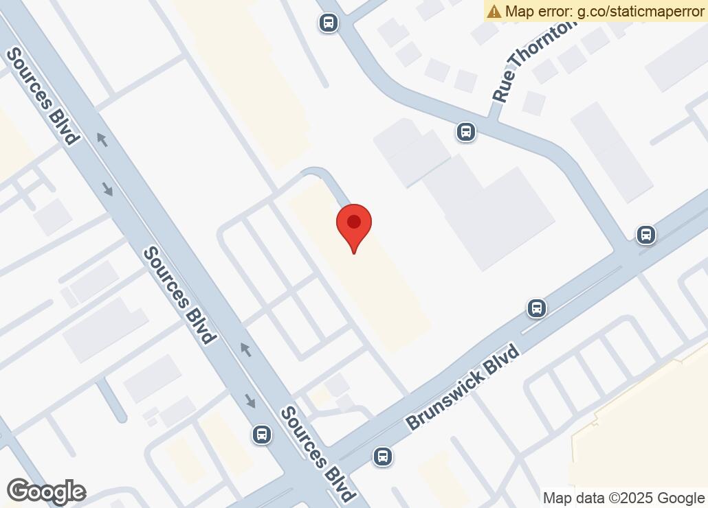 Map showing location at 45.4843912, -73.795721