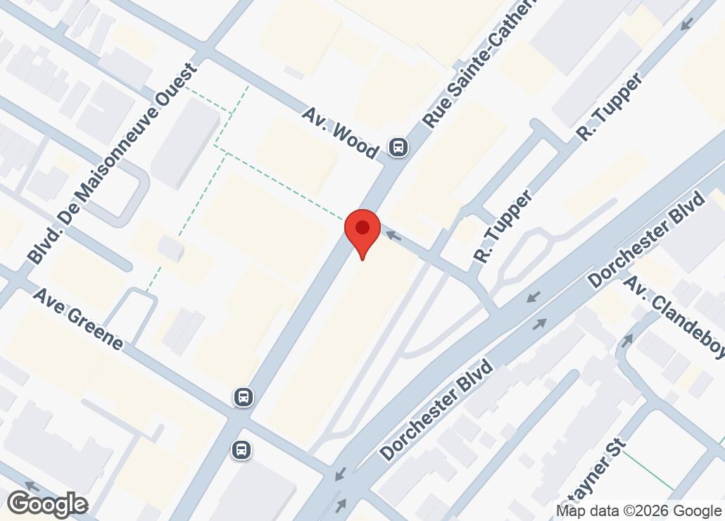 Map showing location at 45.4870061, -73.5869032