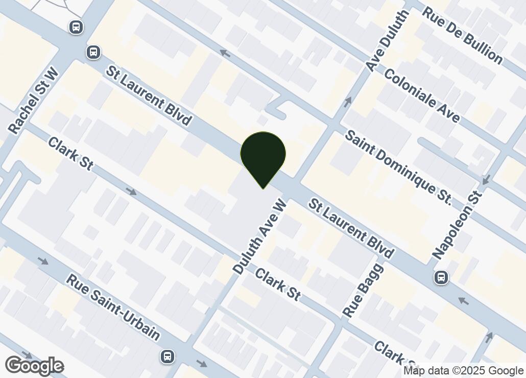 Map showing location at 45.5169658, -73.5796863