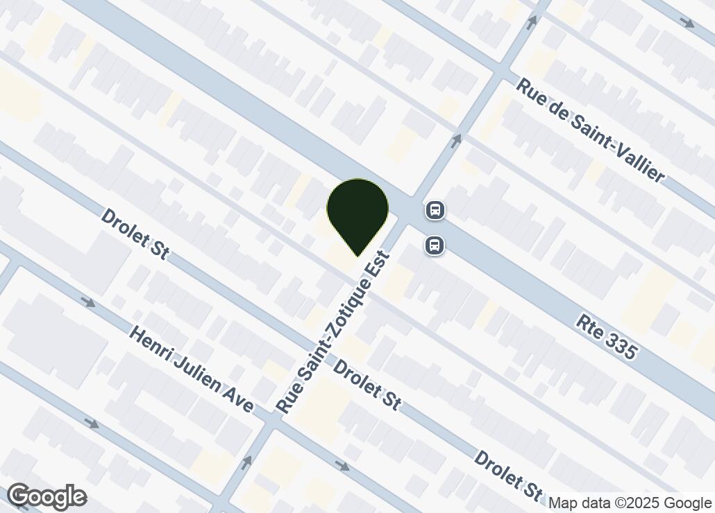 Map showing location at 45.5353246, -73.6088883