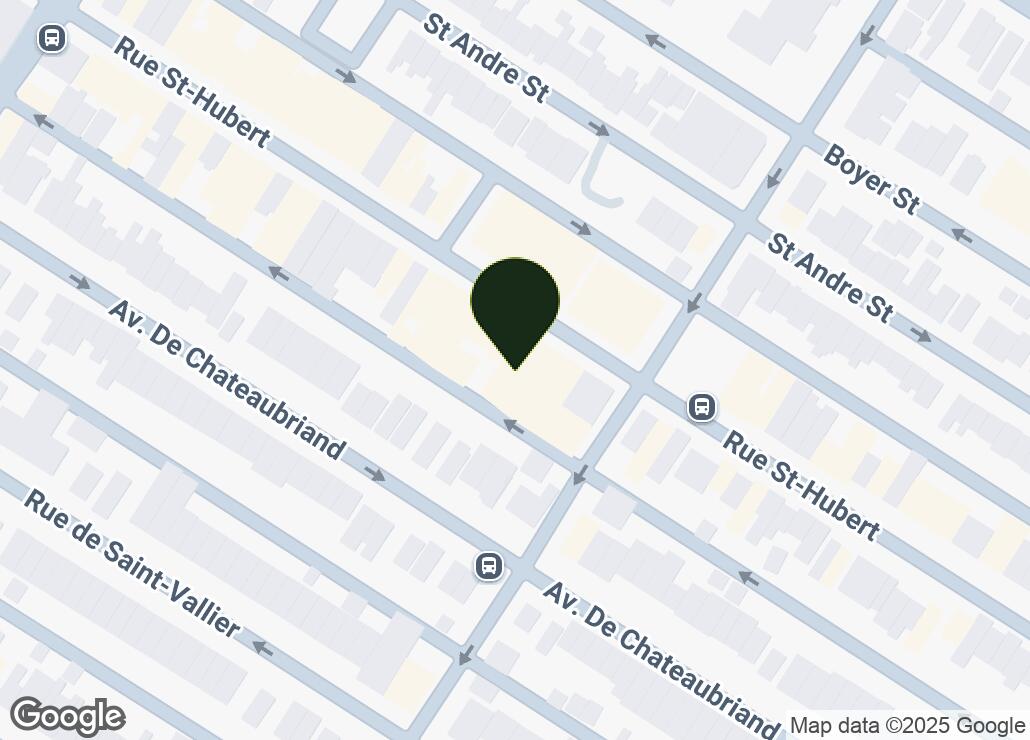 Map showing location at 45.5347394, -73.6006251