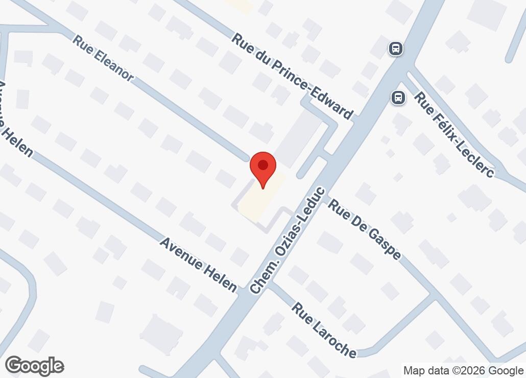 Map showing location at 45.5396563, -73.1899011