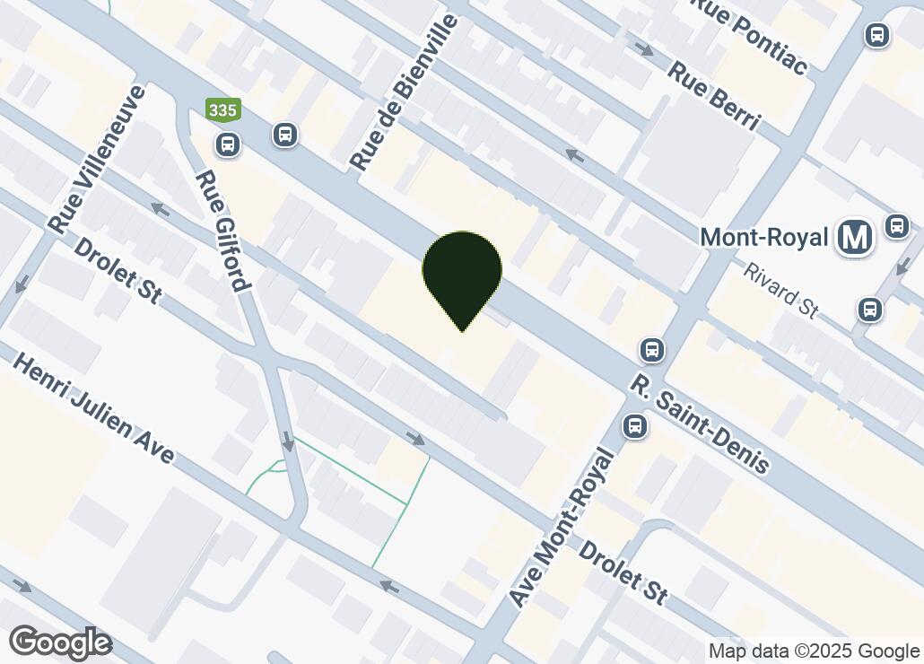 Map showing location at 45.5241973, -73.5839931