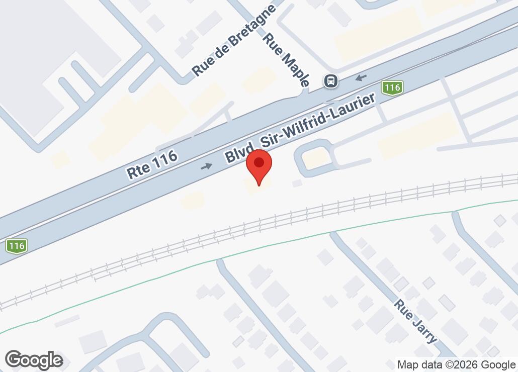 Map showing location at 45.5479158, -73.2236393