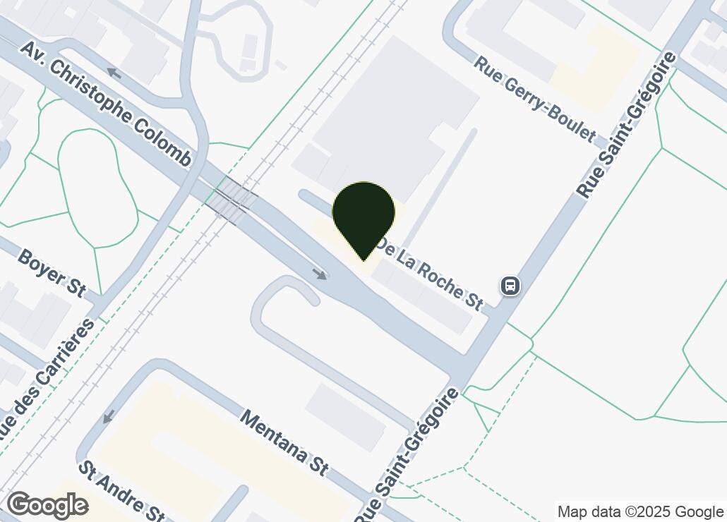 Map showing location at 45.533173, -73.5910141