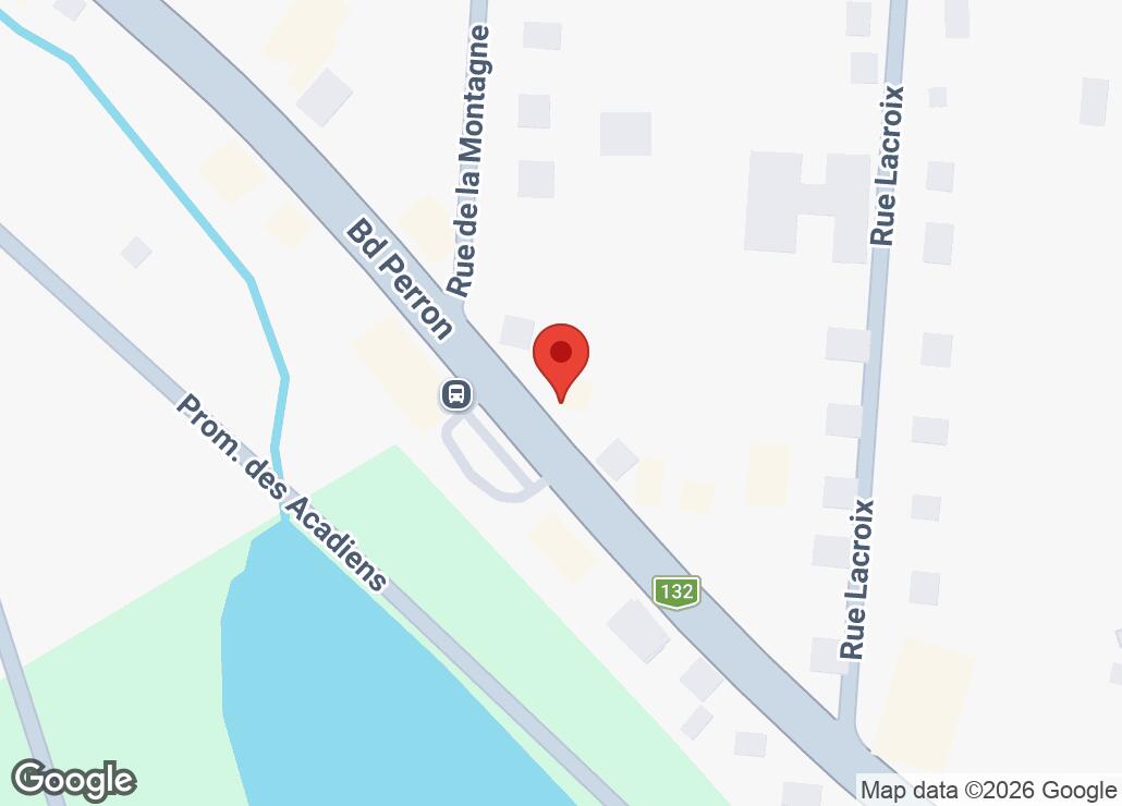Map showing location at 48.1043669, -66.1264796