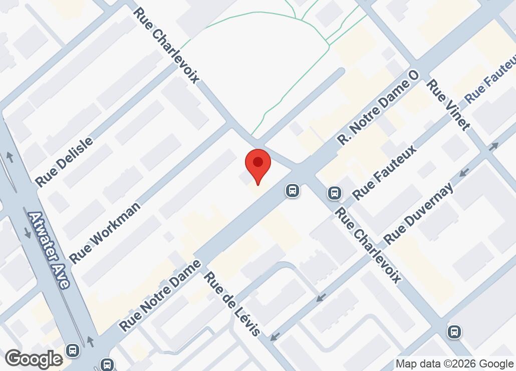 Map showing location at 45.4825385, -73.5761614