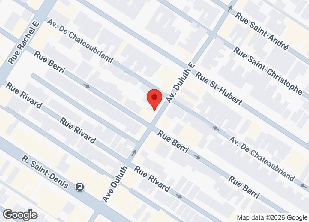 Map showing location at 45.5219673, -73.5749008